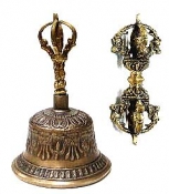 Brass Tibetan Bell Large Size