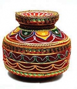 Decorated Pot-Medium Size
