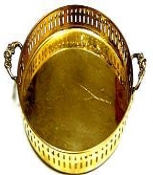 Brass Plate with Handle Medium Size