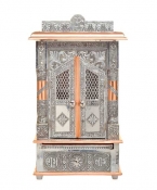 Hindu Mandir For Puja With Doors Small